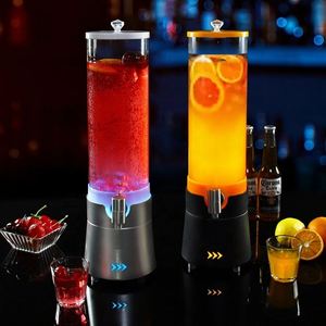 Meilleur distributeur de boissons en verre à bière lumineux 3L Meilleur verre luminescent coloré pour les boissons - Product Image 1