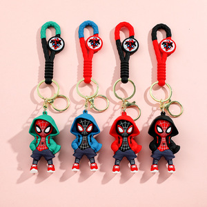 Joylit Nouveau <span class=keywords><strong>Porte</strong></span>-clés créatif en forme de super-héros en gel goutte à goutte, Spider-Man, pour voiture, couple, vente en gros - Product Image 1