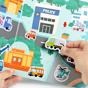 Libro <span class=keywords><strong>di</strong></span> Adesivi Riutilizzabili Creativi per Bambini, Libri <span class=keywords><strong>di</strong></span> Storie con Adesivi Rimovibili, Giocattolo per Bambini, Attività <span class=keywords><strong>di</strong></span> Moda - Product Image 3