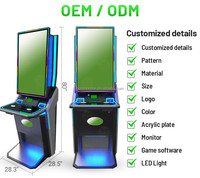 Kabinet Game Arcade Vertikal 43'' USA Hot Sale, Tombol Tekan, Akseptor Uang, Metal, Juegos Tragamonedas, Twin Spin Skill Game