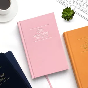 Impressão personalizada Hardcover Revistas Mindfulness Self Care Sublimação Livro A5 Cinco Minutos Manifestação Gratidão Journal