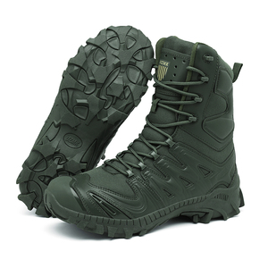 Nouvelles Bottes Tactiques Hommes Noires en Microfibre Taille 39-46 pour Camping, <span class=keywords><strong>Chasse</strong></span>, Entraînement et Activités de Plein Air – Modèle Désert AS33 5AA UZMK - Product Image 2