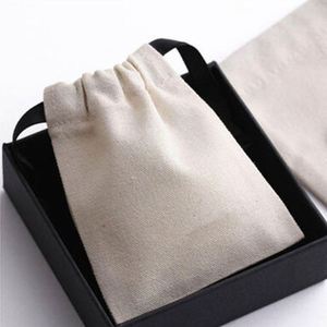 Low Moq Small Organic Cotton <b>Drawstring</b> <b>Pouch</b> Customized Organic Cotton <b>Drawstring</b> Bag Eco Muslin Cotton Jewelry Packaging <b>Pouch</b> - Product Image 4