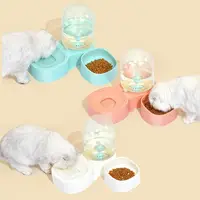 PAKEWAY 애완 동물 음식 그릇 새로운 디자인 더블 식품 그릇 애완 동물 물 분수