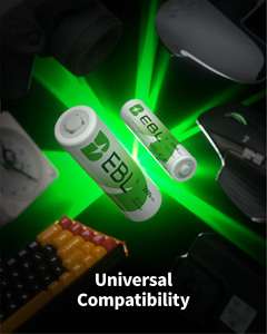 고용량 AA 2800mAh AAA 1100mAh EBL 배터리 콤보 니켈수소 충전식 배터리 및 배터리 정리함 - Product Image 5