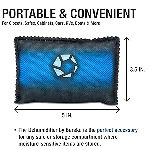 Rechargeable Desiccant <strong>Dehumidifier</strong> Safe Moisture Absorber for Closets Basement Cars Microwaveable Portable Blue Dehumidifying - Product Image 3