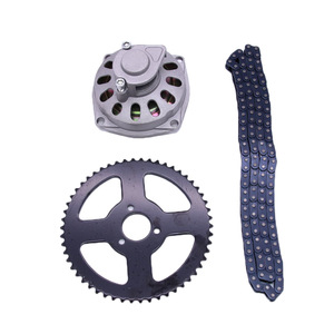 Ensemble de pignons de moto, <span class=keywords><strong>kit</strong></span> de chaîne et de pignon de vélo de sable tout-terrain, modification de mini vélo 49CC, pignon arrière robuste - Product Image 3