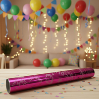 Canon à confettis doré métallique à main, feux d'artifice festifs pour la saison des diplômes, célébration et pulvérisation