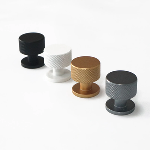 Brass Knurled knobs lối đi nội thất cửa xi lanh ống satin Brass Tủ tay nắm cửa tay nắm cửa xử lý khóa Knob Set - Product Image 6