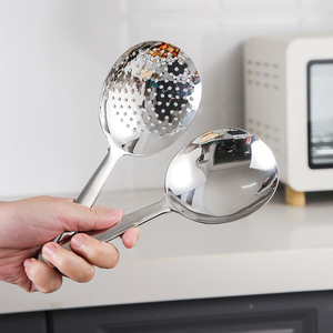 Cuchara Coladora de Acero Inoxidable 304 Estilo Coreano Jinhui Industrial, Utensilio de Cocina Doméstico de Gran Tamaño - Product Image 3