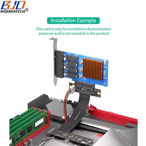 Интерфейс rtype NGFF M.2 Key-M NVME для 180 градусов PCI-E 4,0 4X слот адаптер Удлинительный кабель 0,2 м SATA 15PIN Power - Product Image 5