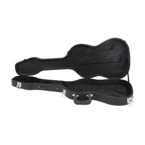 Étui de guitare économique en bois de haute qualité, étui rigide pour guitare électrique noire, logo personnalisé - Product Image 4
