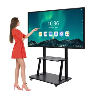 KINGONE 75 Inch Classroom Android LCD Digital Display Smart Board Price Interactive Whiteboard