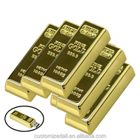 Desain Terbaru Batangan Emas 4GB8GB16GB USB Flash Memory Flashdisk Logam Emas USB Stick USB Flash Drive