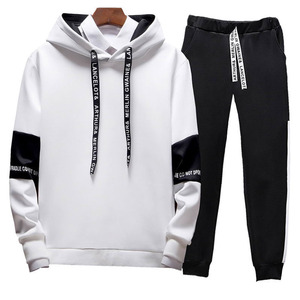 Ensemble de survêtement pour homme, 2 pièces, pantalon de jogging, survêtement, veste à capuche, ensemble - Product Image 3