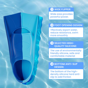 <span class=keywords><strong>Aletas</strong></span> de Natación de Silicona <span class=keywords><strong>para</strong></span> Adultos, Marca ET, <span class=keywords><strong>para</strong></span> Entrenamiento, Natación Libre, Snorkel y Deportes Subacuáticos - Product Image 4