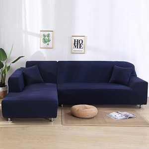 New Design Nordic Solid Color Large Size <strong>7</strong> Seater Chaise Corner <strong>Sectional</strong> Elastic Slipcover Stretch L Shape Sofa <strong>Couch</strong> <strong>Cover</strong> - Product Image 2