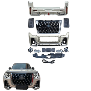 ชุดตัวถังรถสำหรับ Pajero <span class=keywords><strong>2023</strong></span> 2024 V93 V97อัปเกรดชุดประกอบกันชนหลังภาพวาดสีรองพื้นกระจังหน้า LED สีดำป้องกันการชน - Product Image 1