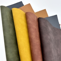 Hot Selling Custom Suede Designer Printed Faux Leather Roll Ecoleather Rexine Fabric PU for Decorative Bags Waterproof by Yard