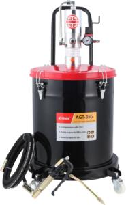 Áp lực cao khí nén mỡ Thùng bơm Kit 12L 20L 35L 40L vật liệu thép không khí hoạt động với xe đẩy và mỡ súng - Product Image 6