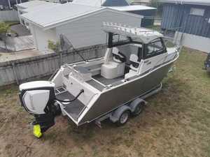 Bateau de pêche hors-bord en aluminium de 22,5 pieds, personnalisable pour la pêche familiale et professionnelle, yacht de luxe, <span class=keywords><strong>patrouille</strong></span> sportive, <span class=keywords><strong>7</strong></span> personnes - Product Image 3