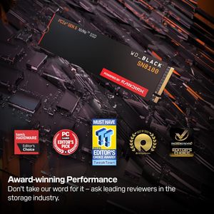 SSD NVMe Hitam SN8100 1T/2T PCIe 5.0x4 M.2 2280 14.900MB/s Baca 11.000MB/s Tulis, Terbaik untuk Aplikasi AI, Pengeditan Video Game - Product Image 3