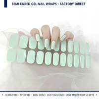 Enveloppes d'ongles en gel 3D pré-cuites, fines, brillantes, imperméables, non toxiques, séchage à l'air, sans UV, motif œil de chat, style automne japonais et été