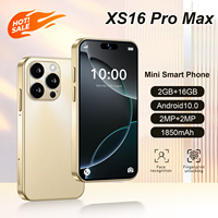 Mini Teléfono Inteligente XS16 de 4 Pulgadas, Android 10 Original, Pantalla HD, 16 GB de ROM, 2 GB de RAM, Doble SIM, Francés, Alemán, D
