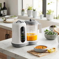 Robot culinaire intelligent XQS pour bébé, en matériau PP, 450W, mixeur multifonction électrique, préparateur de compléments alimentaires, hachoir, cuiseur vapeur, portable 1