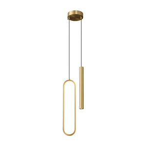 Lampe suspendue longue en fer de style américain, moderne, minimaliste, rotative, hauteur réglable, chambre à coucher, salon, personnalisée, créative - Product Image 4