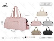 Borsa da viaggio da donna in tessuto Oxford 3655L con chiusura a cerniera, manico morbido, colore solido, per viaggi - Product Image 1