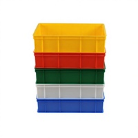 Boîtes de stockage en plastique empilables recyclables de haute qualité, anti-poussière, anti-humidité, étanches, pour entrepôt