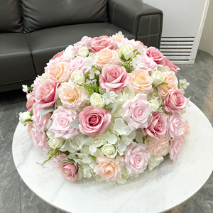 LANJO 50Cm <b>Large</b> <b>Artificial</b> Rose <b>Flower</b> Ball Wedding Table Centerpiece For Party And Event Decoration - Product Image 1