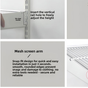 Armoire ouverte en métal avec structure en acier, murale, sur mesure pour toute la maison, <span class=keywords><strong>dressing</strong></span> intégré, armoire sur mesure, <span class=keywords><strong>dressing</strong></span> sur mesure - Product Image 5