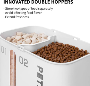 <span class=keywords><strong>Petkit</strong></span> YumShare Dual-hopper con fotocamera <span class=keywords><strong>mangiatoia</strong></span> <span class=keywords><strong>automatica</strong></span> <span class=keywords><strong>per</strong></span> <span class=keywords><strong>gatti</strong></span> Dispenser di cibo secco <span class=keywords><strong>per</strong></span> animali domestici di grande capacità <span class=keywords><strong>per</strong></span> cani e <span class=keywords><strong>gatti</strong></span> - Product Image 3