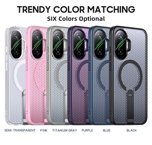 Étui magnétique respirant à dissipation thermique avec support dissimulé <span class=keywords><strong>pour</strong></span> Xiaomi Redmi Turbo 5 Pro MAX, coque arrière tendance POCO X8 Pro MAX Funda - Product Image 6