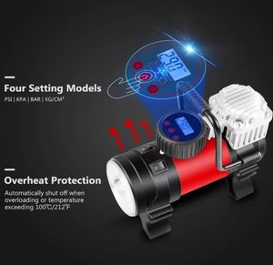 <span class=keywords><strong>Compresor</strong></span> de Aire <span class=keywords><strong>para</strong></span> Auto con Presión de Neumáticos Preestablecida y Función de Parada Automática, Inflador de Neumáticos de Rueda de Auto, Bomba de 12V Digital - Product Image 4