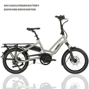 E-Bike Lebensmittel Lieferung faltbar E-Bike Long Tail Cargo Bike Elektro E-Bike E-Cargo Familie E Fahrrad für Erwachsene