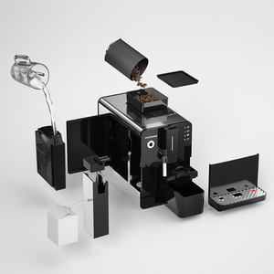 Máquina de Café Espresso Súper Automática de 19 Bares para el Hogar con Molinillo para Capuchino y Latte - Product Image 3