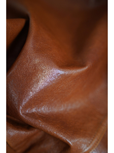 Manteau en peau de mouton fœtal importé frotté à la <span class=keywords><strong>cire</strong></span> d'huile tannée végétale de style spectacle de haute qualité pour femmes - Product Image 3