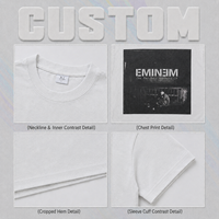 Camisa de manga corta informal holgada para hombre, estilo callejero americano, de algodón puro desgastado de 300g, con efecto descolorido y rotos, pintada con spray.