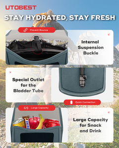UTOBEST 2L Capacity Foldable Winter Summer Insulated <strong>Hydration</strong> <strong>Bladder</strong> <strong>Bag</strong> for Outdoor Trail Running Hiking Mountain Biking - Product Image 4