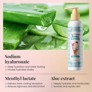 Lotion corporelle nourrissante en profondeur, réparatrice 24h, douce et lisse, pour desserts, gâteaux, beignets, glaces, marque privée personnalisée KORMESIC 200ml - Product Image 5