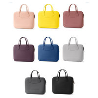 Bolso de Mano de Silicona Color Macaron Impermeable Personalizado Fuliya, Bolso de Computadora EVA para Mujer, Funda de Moda para Laptop, Bolsa de Almacenamiento para Tablet