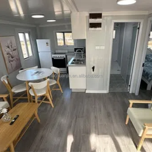 20ft 40ft Modular prefab gỗ <span class=keywords><strong>container</strong></span> nhà với mở rộng phòng tắm năng lượng mặt trời-powered ngoài trời phòng khách cho khách sạn - Product Image 4