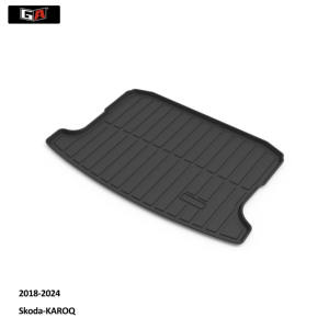 Tapetes de <span class=keywords><strong>Maletero</strong></span> de Coche 3D de TPE Personalizados de Alta Calidad para Skoda <span class=keywords><strong>KAROQ</strong></span>, Forro de Carga, Tapete de <span class=keywords><strong>Maletero</strong></span> para Todo Clima - Product Image 2