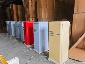 White Blue Red Household Small Refrigerator Vertical Silent Energy Saving Apartment <b>Freezer</b> Refrigerator Design Model Haie - Product Image 3