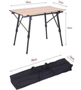 Mesa de rollo de huevo autopropulsada para exteriores, mesa plegable para autoservicio para patio, comedor de Hospital, Material de aluminio para barbacoa - Product Image 1