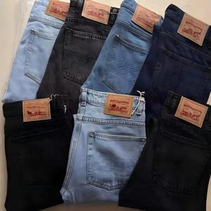 <span class=keywords><strong>Jeans</strong></span> Uomo Blu Nuova Collezione Primavera 2026 a Gamba Dritta Elasticizzati Slim Fit Pantaloni Eleganti Casual da Lavoro - Product Image 1