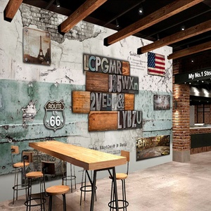 Papier peint autocollant Mural <span class=keywords><strong>Photo</strong></span> personnalisé <span class=keywords><strong>3d</strong></span>, revêtement Mural adhésif pour décoration de Restaurant, loisirs créatifs - Product Image 3